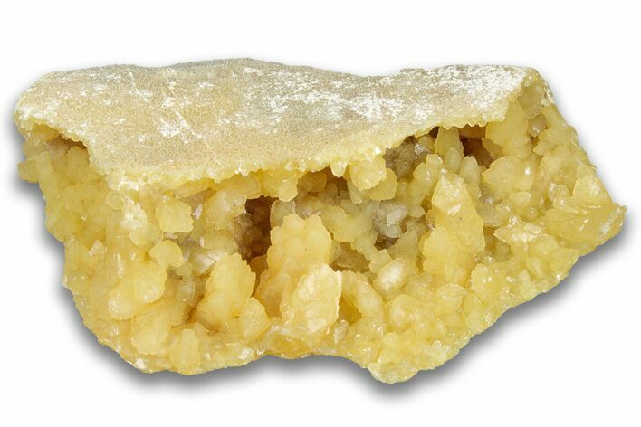 Fluorescent Yellow Calcite Crystal Cluster - South Dakota #323677